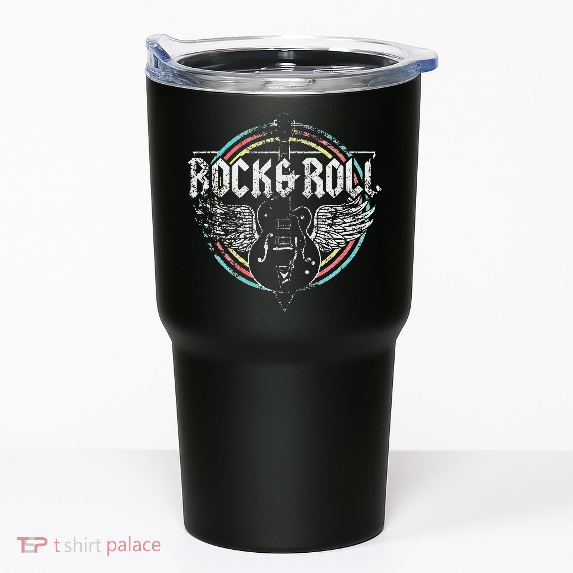 Rock & Roll Guitar Wings Music Classic Retro Tumbler