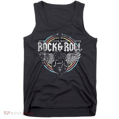 Rock & Roll Guitar Wings Music Classic Retro Tank Top