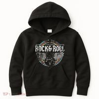 Rock & Roll Guitar Wings Music Classic Retro Kids Hoodie thumb 0