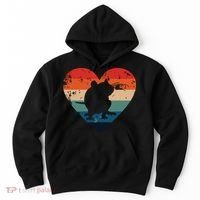 Rat Retro Heart Mouse Rodent Lover Rat Owner Hoodie thumb 0