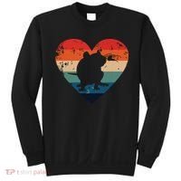 Rat Retro Heart Mouse Rodent Lover Rat Owner Sweatshirt thumb 0