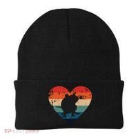 Rat Retro Heart Mouse Rodent Lover Rat Owner Beanie thumb 0