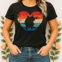 Rat Retro Heart Mouse Rodent Lover Rat Owner Women's T-Shirt thumb 2