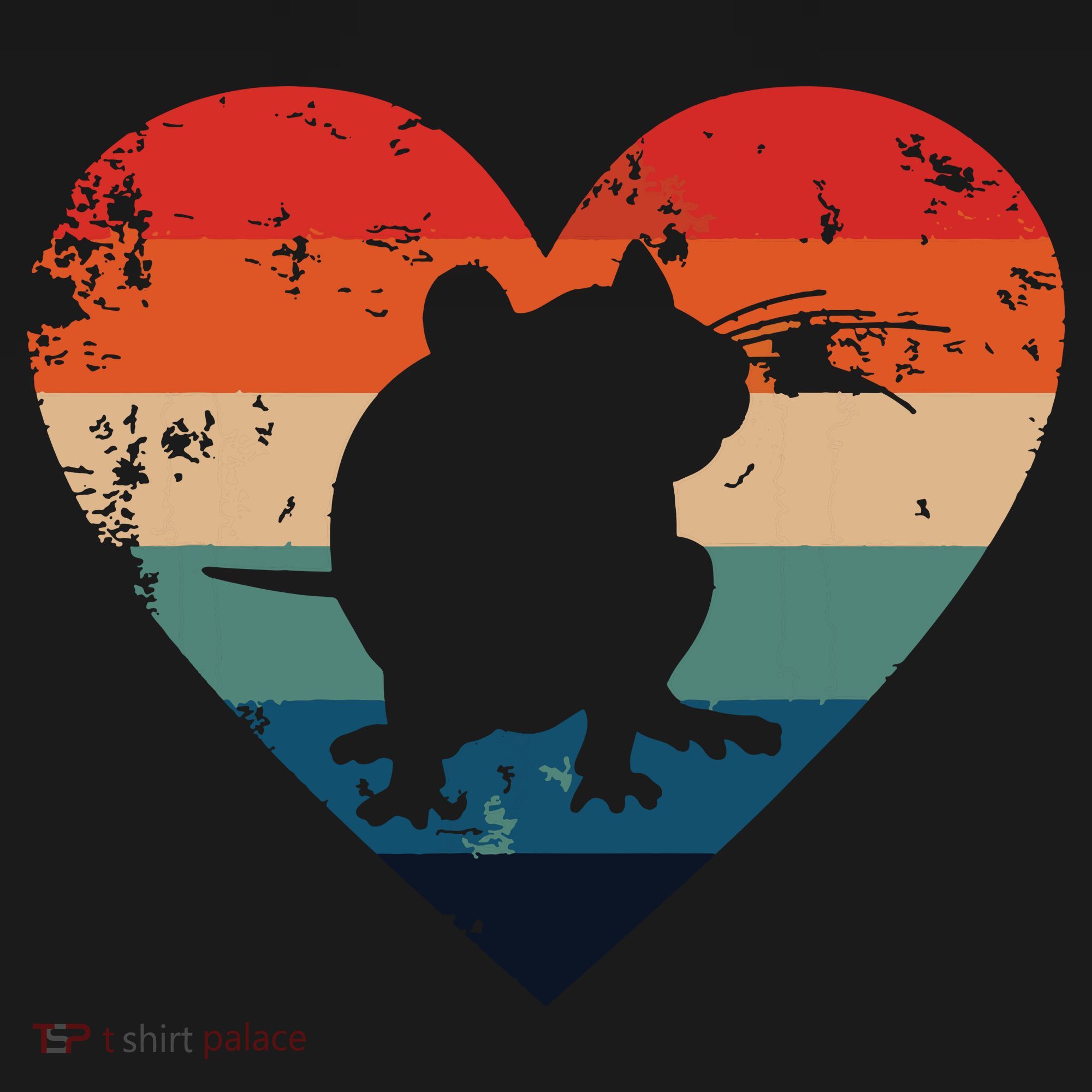 Rat Retro Heart Mouse Rodent Lover Rat Owner Kids Sweatshirt