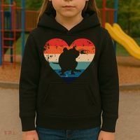 Rat Retro Heart Mouse Rodent Lover Rat Owner Kids Hoodie thumb 3