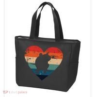 Rat Retro Heart Mouse Rodent Lover Rat Owner Tote Bag thumb 3