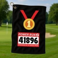 Running Runner Half Marathon Halloween Costume Golf Towel thumb 1