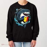 Romanian Roots Heart Romanian Pride Shark Romania Flag Women's Sweatshirt thumb 0