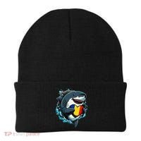 Romanian Roots Heart Romanian Pride Shark Romania Flag Beanie thumb 0