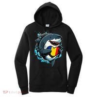 Romanian Roots Heart Romanian Pride Shark Romania Flag Women's Hoodie thumb 0