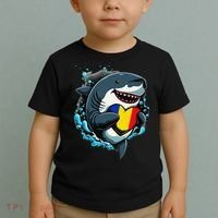 Romanian Roots Heart Romanian Pride Shark Romania Flag Toddler T-Shirt thumb 2