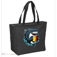 Romanian Roots Heart Romanian Pride Shark Romania Flag Tote Bag thumb 2