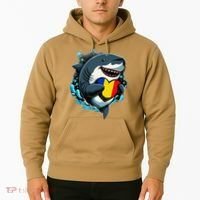 Romanian Roots Heart Romanian Pride Shark Romania Flag Hoodie thumb 2