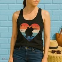 Rat Retro Heart Mouse Rodent Lover Rat Owner Women's Tank Top thumb 2