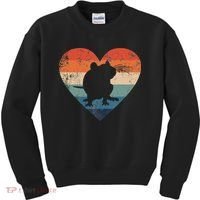 Rat Retro Heart Mouse Rodent Lover Rat Owner Kids Sweatshirt thumb 0