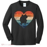 Rat Retro Heart Mouse Rodent Lover Rat Owner Kids Long Sleeve Shirt thumb 0
