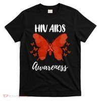 Red Ribbon Hiv Aids Awareness T-Shirt thumb 0