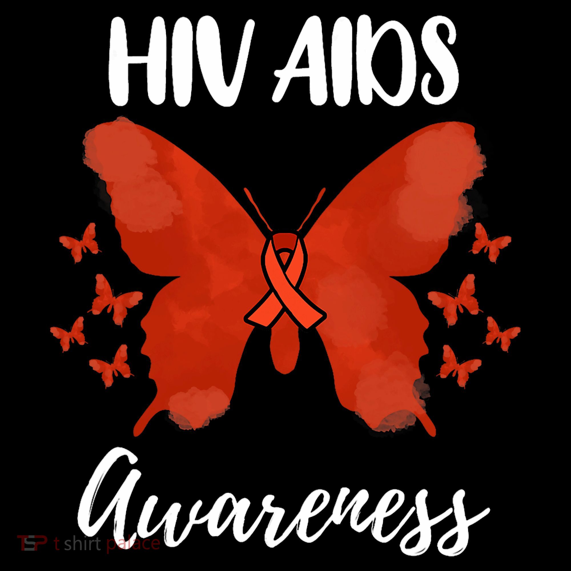 Red Ribbon Hiv Aids Awareness Women's Hoodie