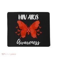 Red Ribbon Hiv Aids Awareness Mousepad thumb 0