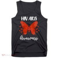 Red Ribbon Hiv Aids Awareness Tank Top thumb 0