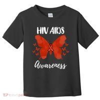 Red Ribbon Hiv Aids Awareness Toddler T-Shirt thumb 0