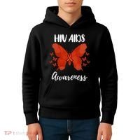 Red Ribbon Hiv Aids Awareness Kids Hoodie thumb 4