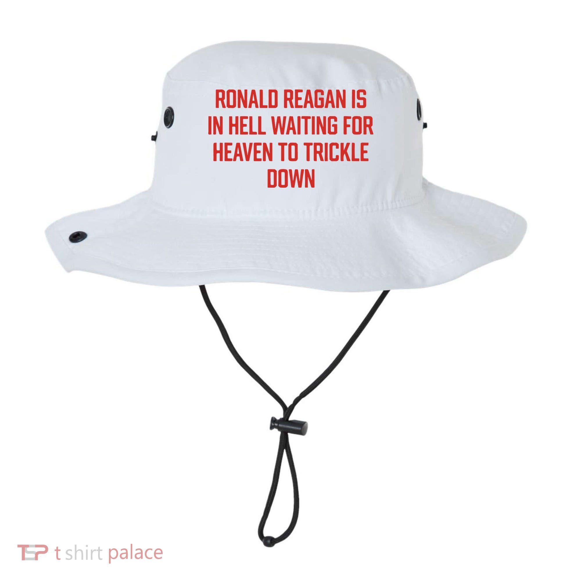 Ronald Reagan Is In Hell Waiting For Heaven To Trickle Down Bucket Hat