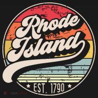 Retro Rhode Island Home State Ri Cool 70s Style Sunset Women's Hoodie thumb 2
