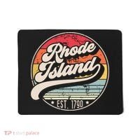 Retro Rhode Island Home State Ri Cool 70s Style Sunset Mousepad thumb 0