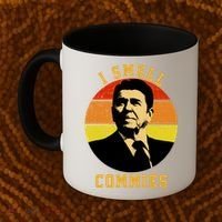 Ronald Reagan I Smell Commies Coffee Mug thumb 2