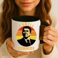 Ronald Reagan I Smell Commies Coffee Mug thumb 3
