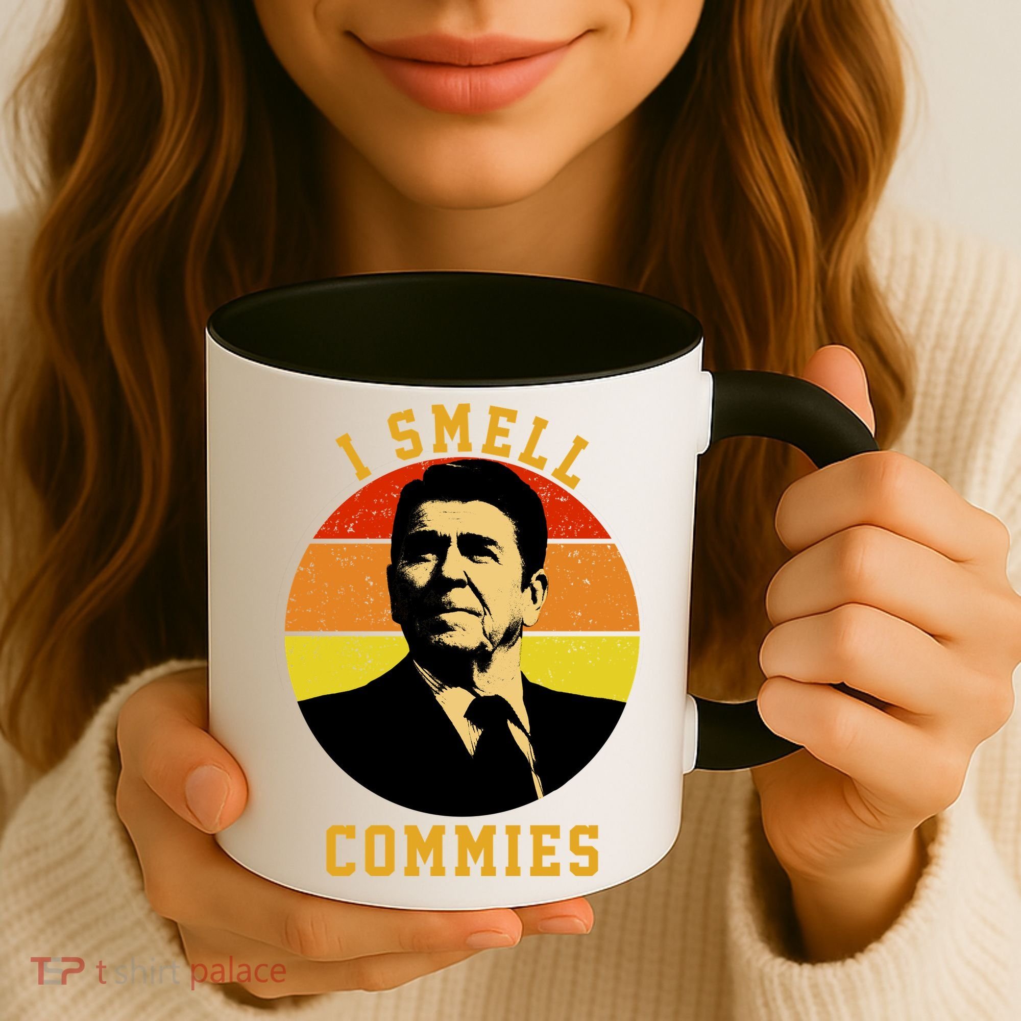 Ronald Reagan I Smell Commies Coffee Mug