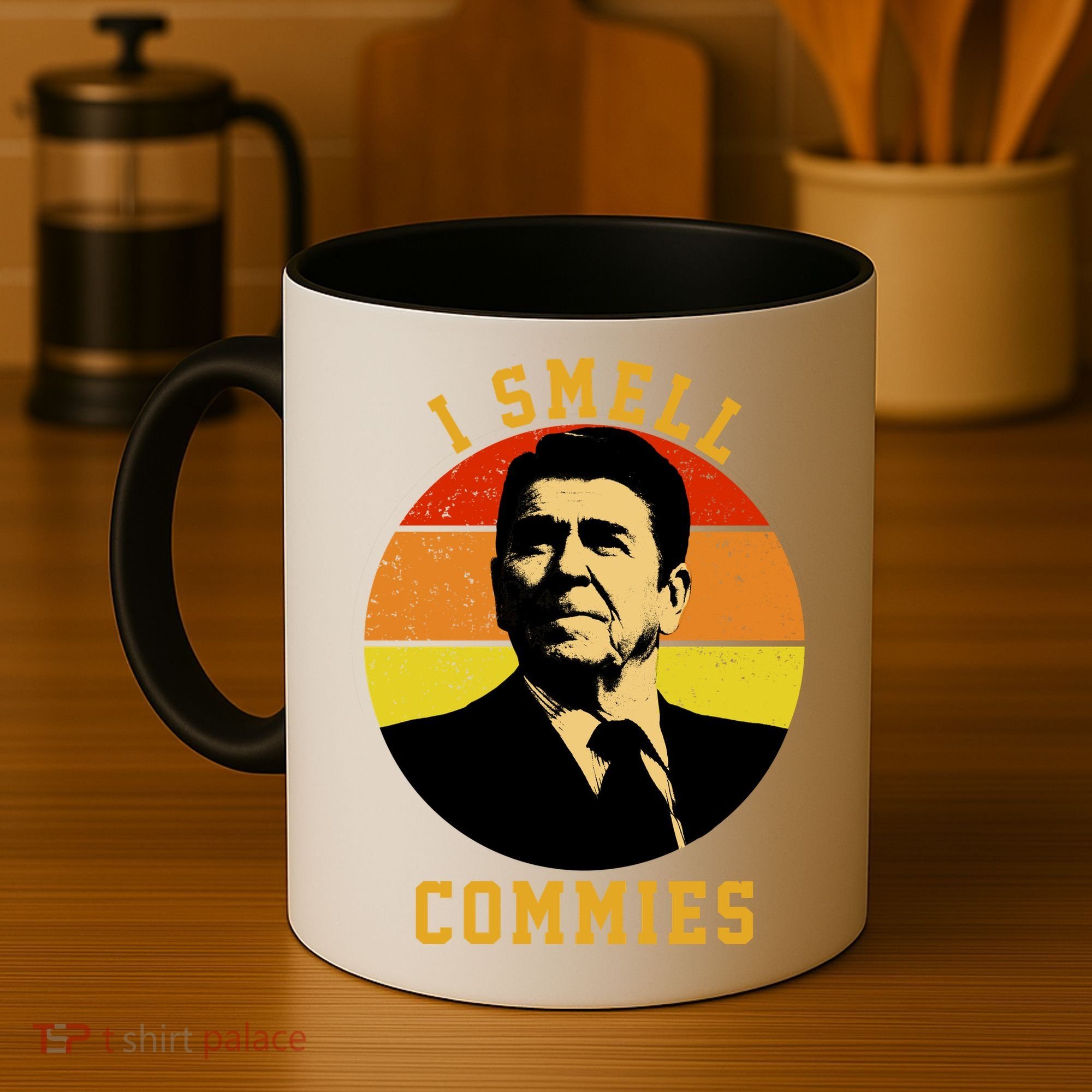 Ronald Reagan I Smell Commies Coffee Mug