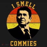 Ronald Reagan I Smell Commies Ornament thumb 1