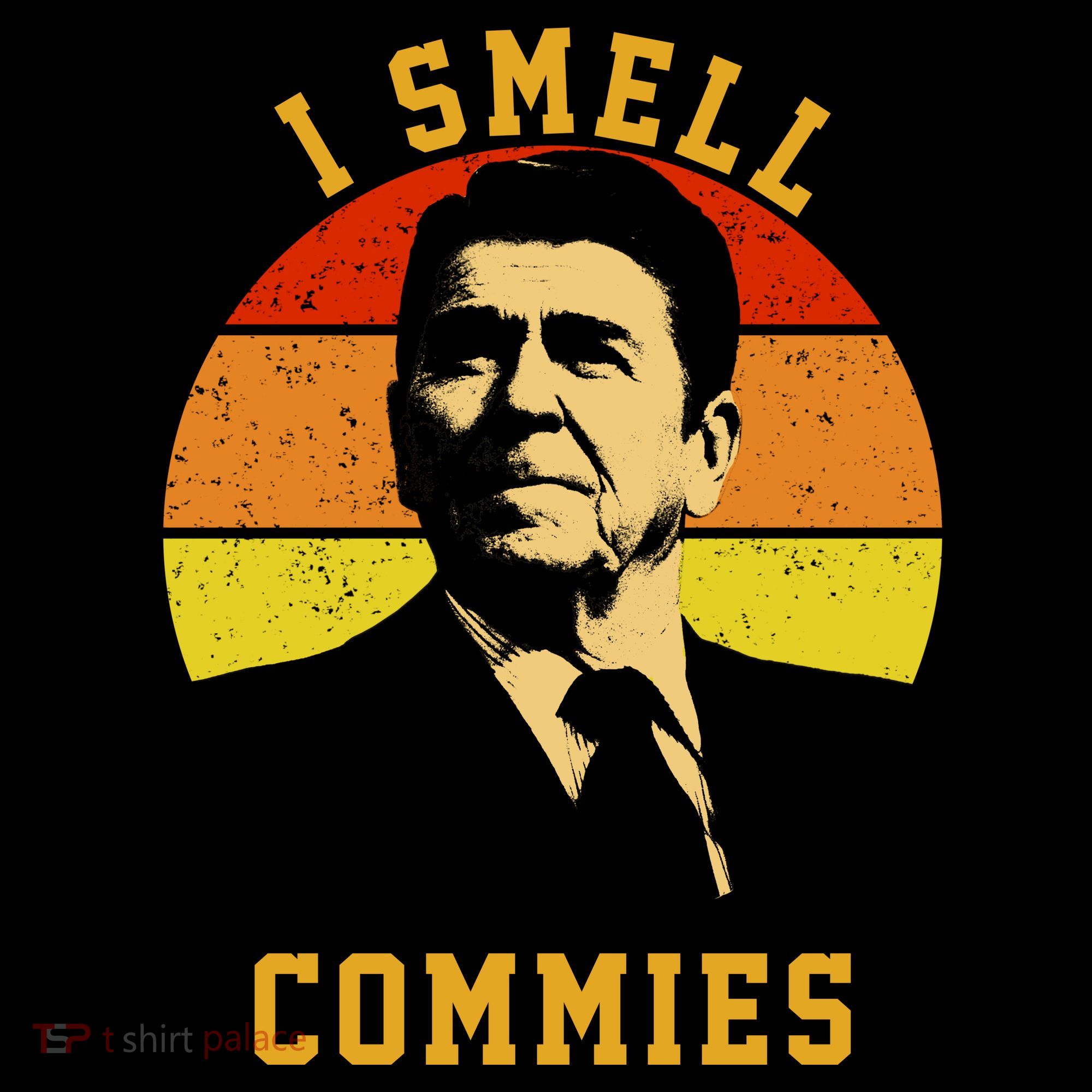 Ronald Reagan I Smell Commies Kids Colorblock Raglan Jersey