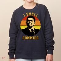 Ronald Reagan I Smell Commies Women's Sweatshirt thumb 0