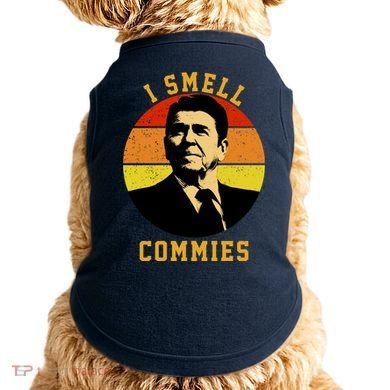 Ronald Reagan I Smell Commies Doggie Tank