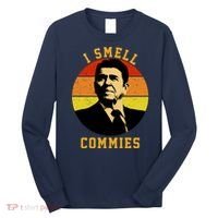 Ronald Reagan I Smell Commies Long Sleeve Shirt thumb 0