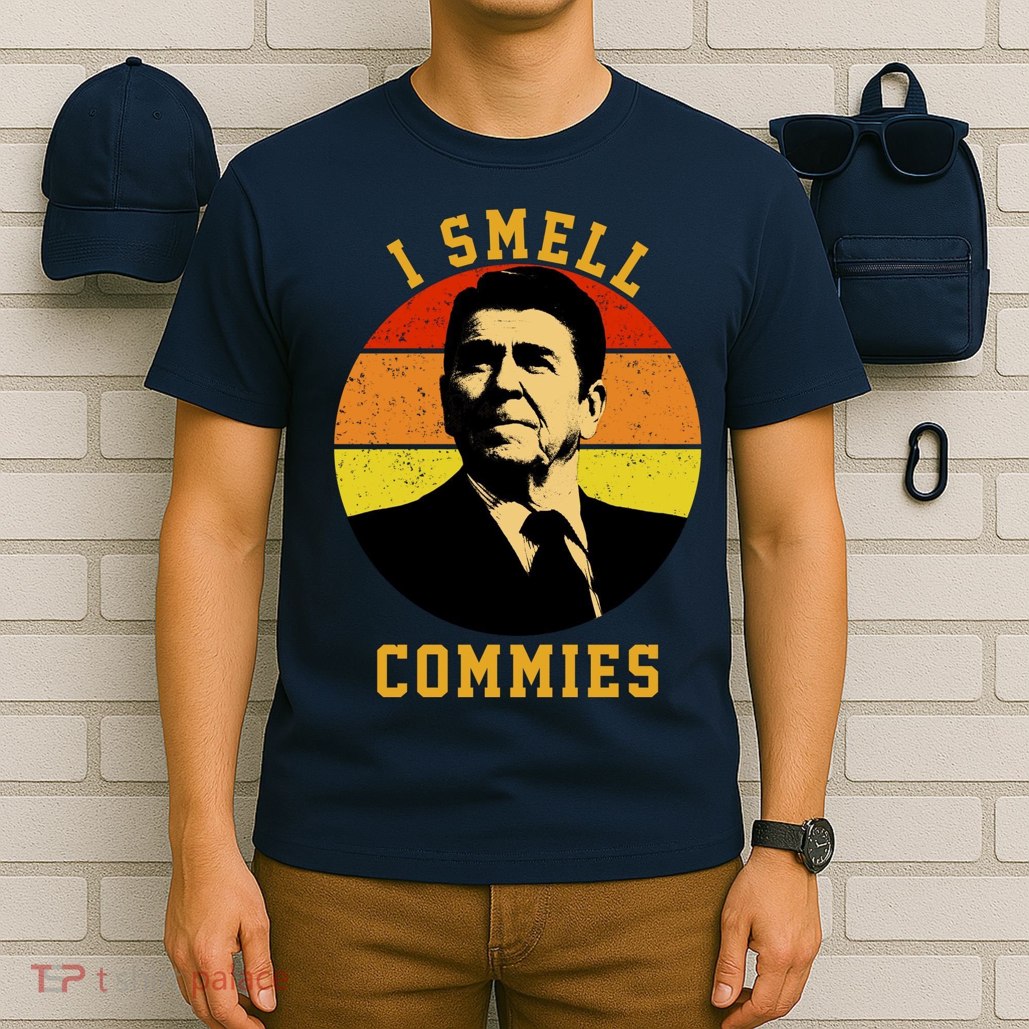 Ronald Reagan I Smell Commies T-Shirt