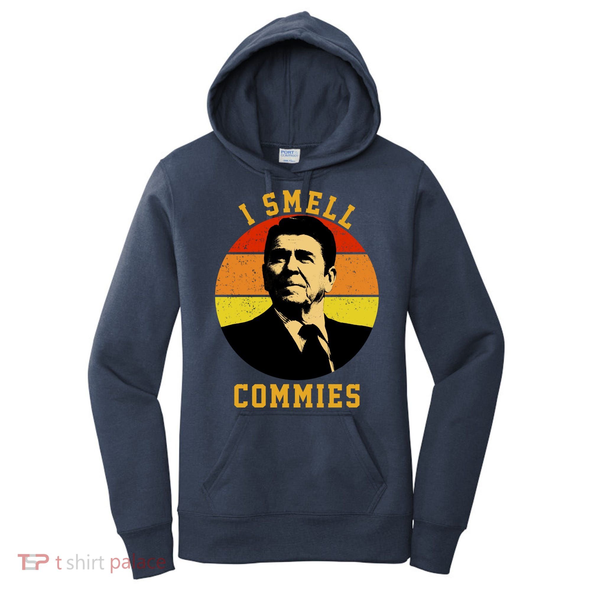Ronald Reagan I Smell Commies Women's Hoodie