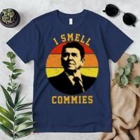 Ronald Reagan I Smell Commies Premium T-Shirt thumb 2