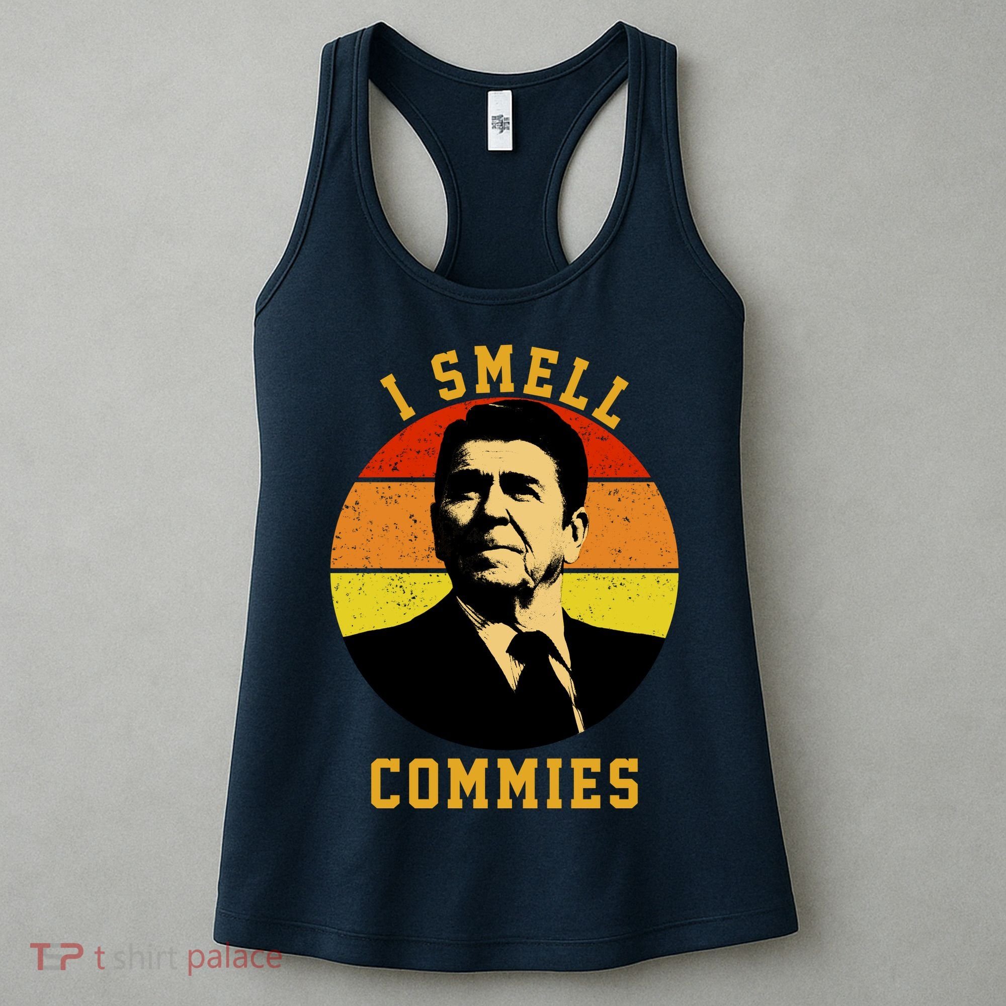 Ronald Reagan I Smell Commies Women's Tank Top