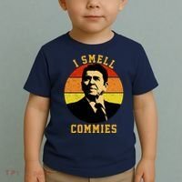 Ronald Reagan I Smell Commies Toddler T-Shirt thumb 2