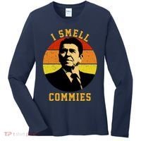 Ronald Reagan I Smell Commies Women's Long Sleeve Shirt thumb 0