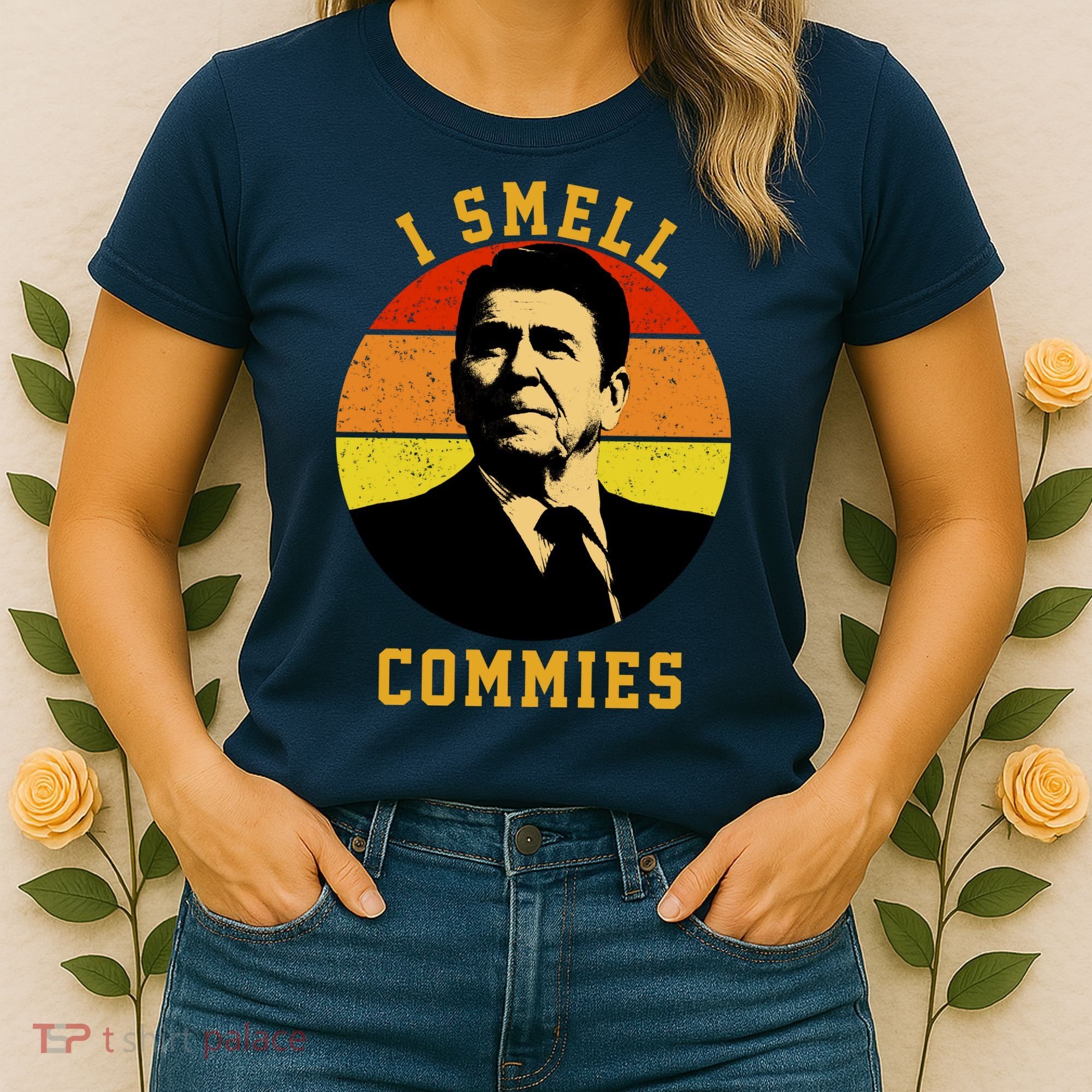 Ronald Reagan I Smell Commies Women's T-Shirt