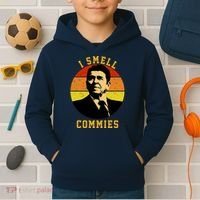 Ronald Reagan I Smell Commies Kids Hoodie thumb 2