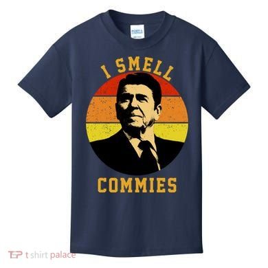 Ronald Reagan I Smell Commies Kids T-Shirt