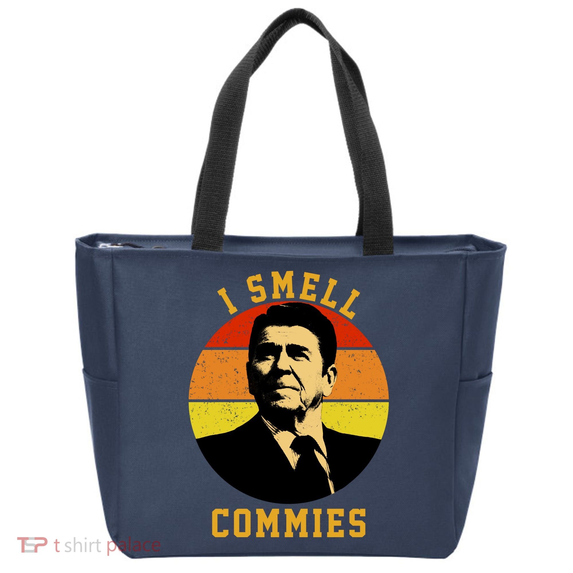 Ronald Reagan I Smell Commies Tote Bag