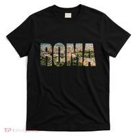Roma Rome Italy Italia Urban Skyline Photography Font T-Shirt thumb 0