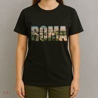 Roma Rome Italy Italia Urban Skyline Photography Font T-Shirt thumb 4